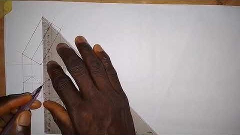 Plans and End Elevation of an Hexagonal Prism