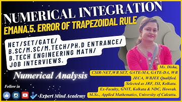 𝐄𝐌𝐀𝐍𝐀.𝟓. 𝐄𝐫𝐫𝐨𝐫 𝐨𝐟 𝐓𝐫𝐚𝐩𝐞𝐳𝐨𝐢𝐝𝐚𝐥 𝐑𝐮𝐥𝐞📈 | 𝐍𝐮𝐦𝐞𝐫𝐢𝐜𝐚𝐥 𝐈𝐧𝐭𝐞𝐠𝐫𝐚𝐭𝐢𝐨𝐧 | 𝐍𝐮𝐦𝐞𝐫𝐢𝐜𝐚𝐥 𝐀𝐧𝐚𝐥𝐲𝐬𝐢𝐬 | 𝐂𝐒𝐈𝐑 𝐍𝐄𝐓/𝐆𝐀𝐓𝐄/𝐒𝐄𝐓