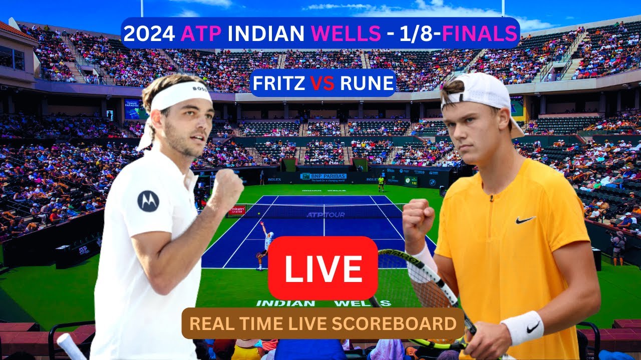 Taylor Fritz Vs Holger Rune LIVE Score UPDATE Today Tennis Match 2024