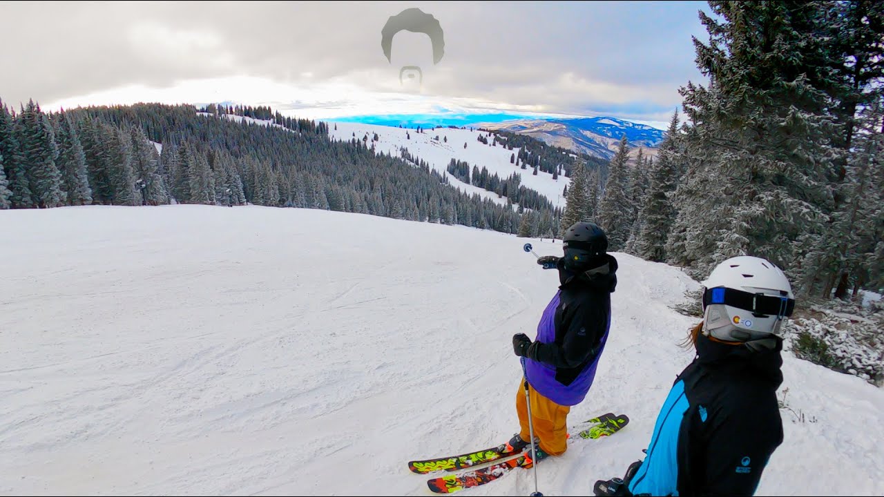 Skiing Vail Ski Resort Colorado Top to Bottom