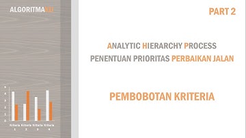 Contoh Metode AHP (Analytical Hierarchy Process) dengan Excel Studi Kasus Perbaikan Jalan - Part 2