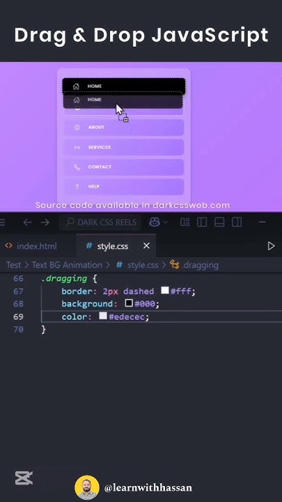 How To Create Drag & Drop Using HTML CSS And JavaScript | Drag And Drop ...