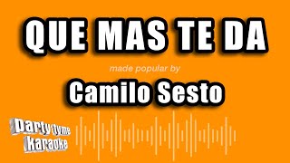 Video thumbnail of "Camilo Sesto - Que Mas Te Da (Versión Karaoke)"