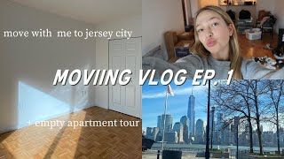 moving vlog ep.1: empty jersey city apartment tour | maddie cidlik
