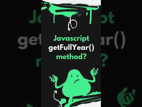 Learn How to Use JavaScript's getFullYear() Method with This Quick Shorts Tutorial #shorts
