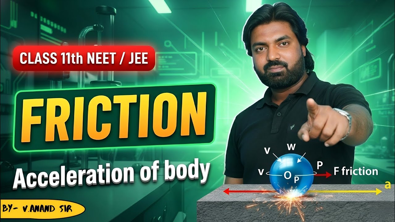 Friction | Basic Friction for JEE & NEET | Complete Concept | V. Anand Sir