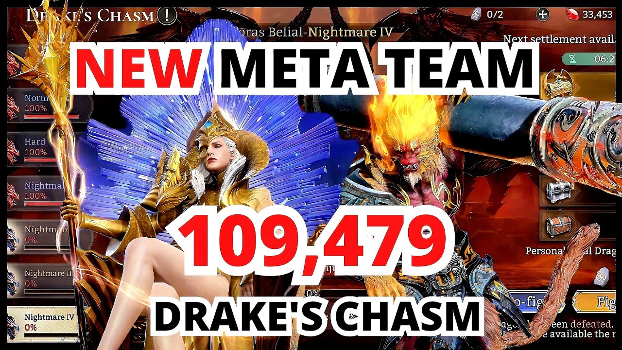 New Meta Team in Guild Boss 1 | 109,479 bloods destroyed Drake's Chasm ...