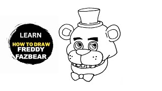 How To Draw Freddy Fazbear Easy|freddy Fazbear Drawing Sketch|freddy Fazbear Fnaf Drawing