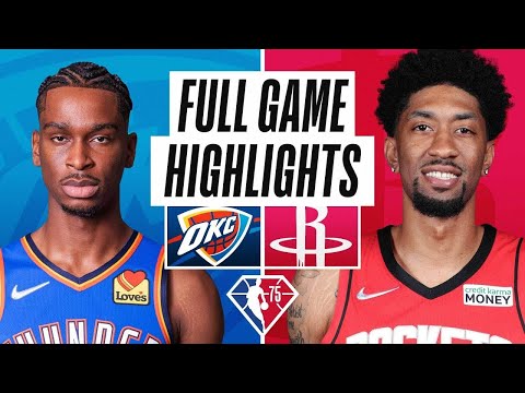 Oklahoma City Thunder vs. Houston Rockets Full Game Highlights | NBA Season 2021-22