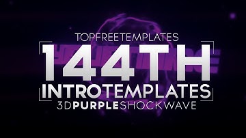 FREE Intro Template: 3D Purple Shockwave #144 w/Tutorial