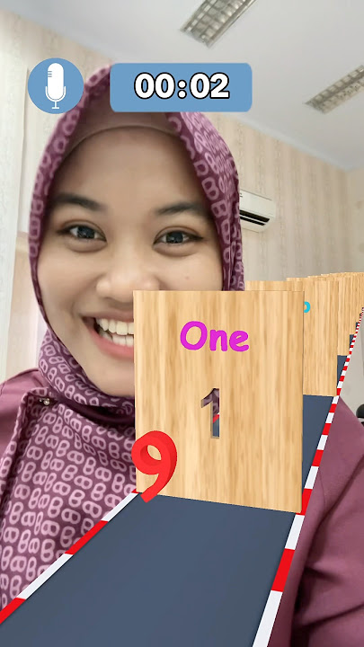 Belajar bahasa Inggris 1-10 pakai filter TikTok #shorts