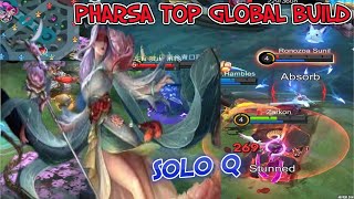 PHARSA GAMEPLAY. MOBILE LEGENDS. MLBB PHARSA TOP GLOBAL BUILD