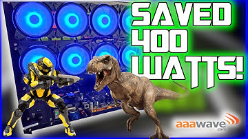 How I Shaved 400 Watts off the Spartan RTX Rig using T-rex and Absolute Core clock | How to Guide
