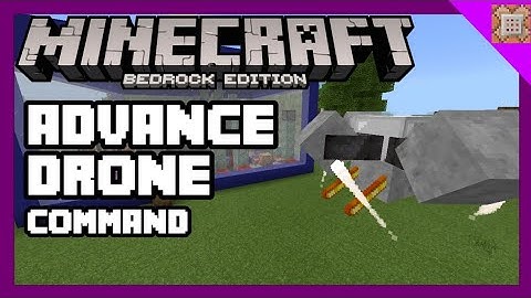 Advance Drone Command Minecraft Bedrock [COMMAND BLOCK CREATION]