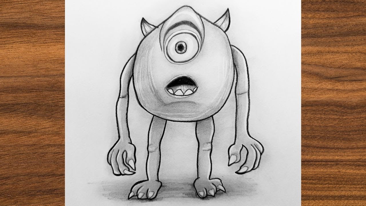 Mike Wazowski Drawing Tutorial | Learn to Draw Easy