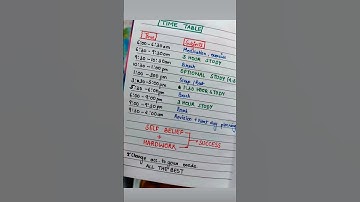 Time Table #shorts #shortsfeed #youtubeshorts #time #timetable #motivation #study #students