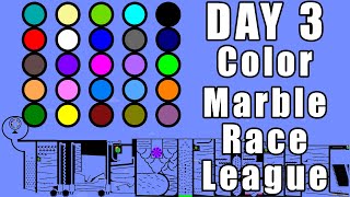 Color Marble Race League 2020 Day 3 Marble Point Race in Algodoo / Marble Race King