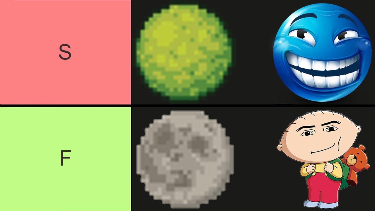 Terraria Moon tier list YouTube