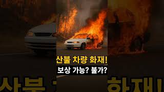 산불 차량 화재! 보험으로 보상 가능할까?