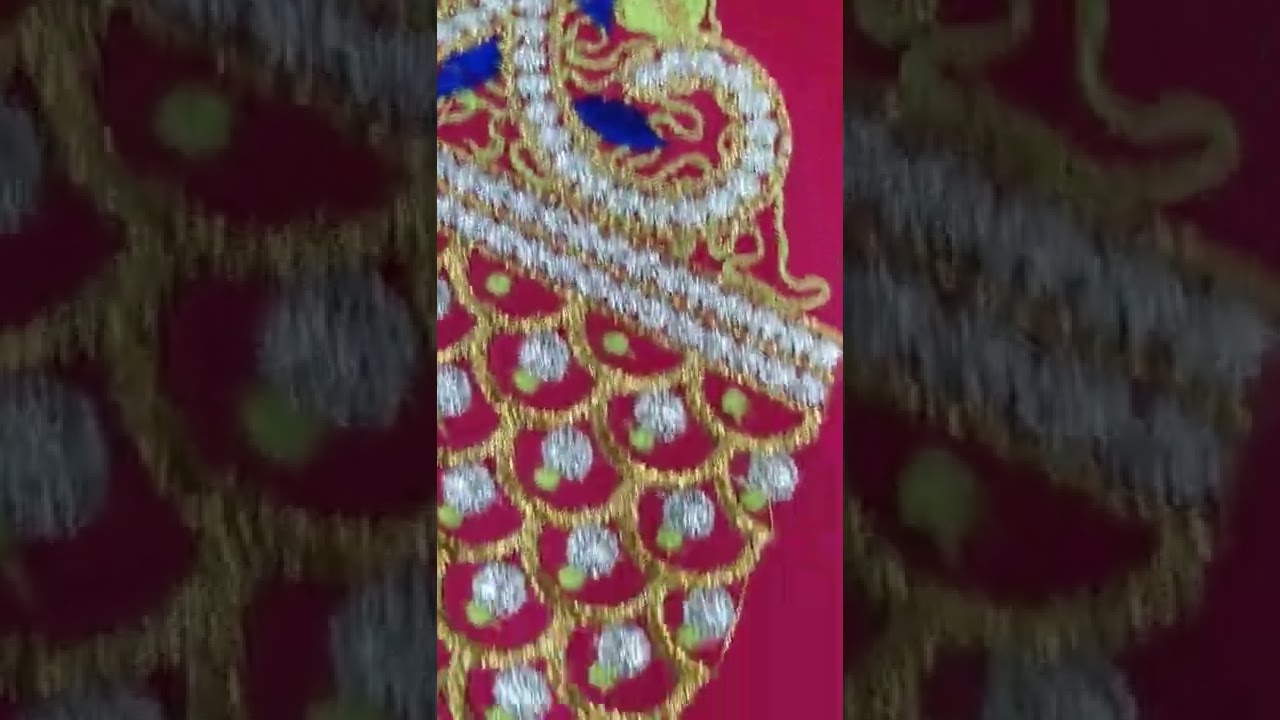 south indian bridal hand embroidery Design Looking YouTube