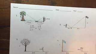 Indirect measurement worksheet