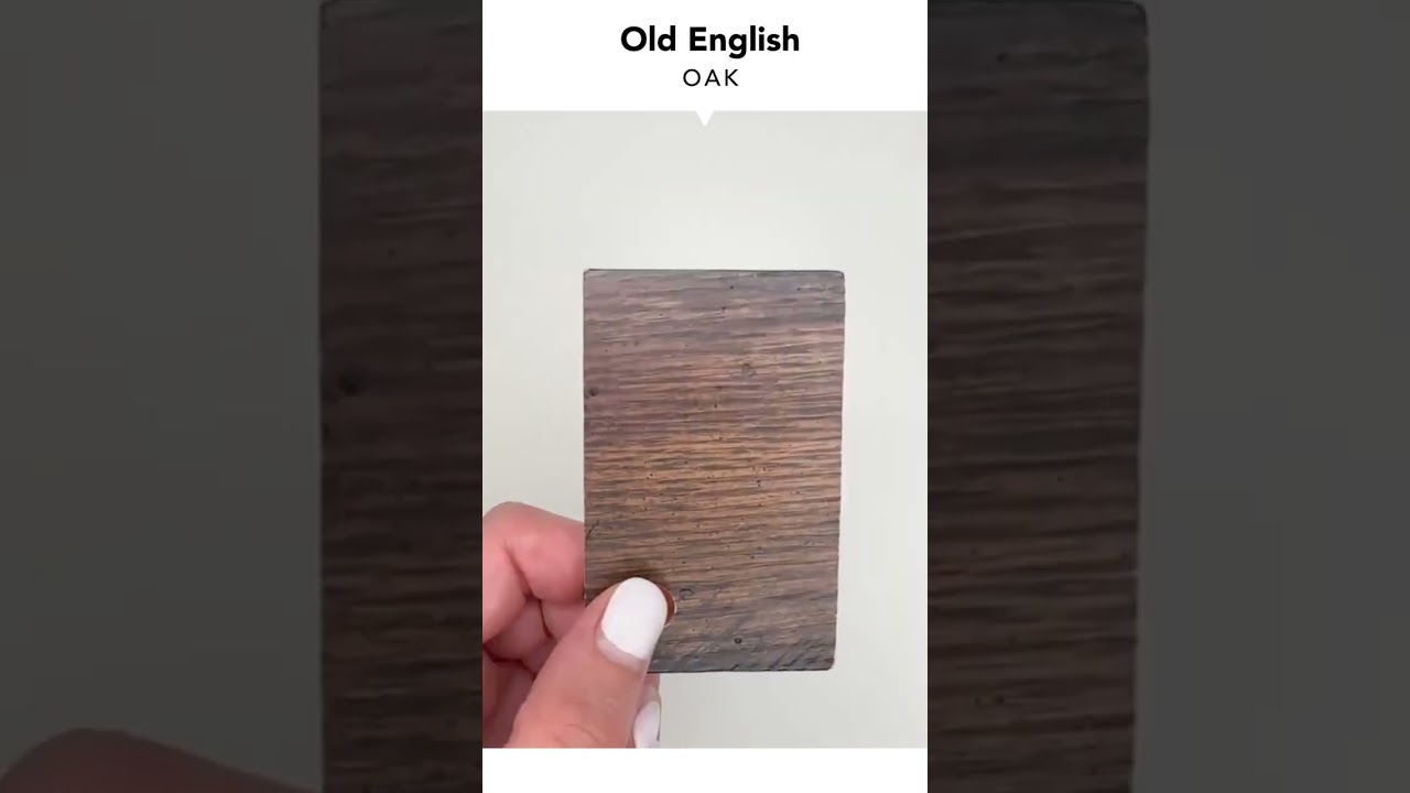 OLD ENGLISH - Oak - Wood Finish Close Up - Darafeev