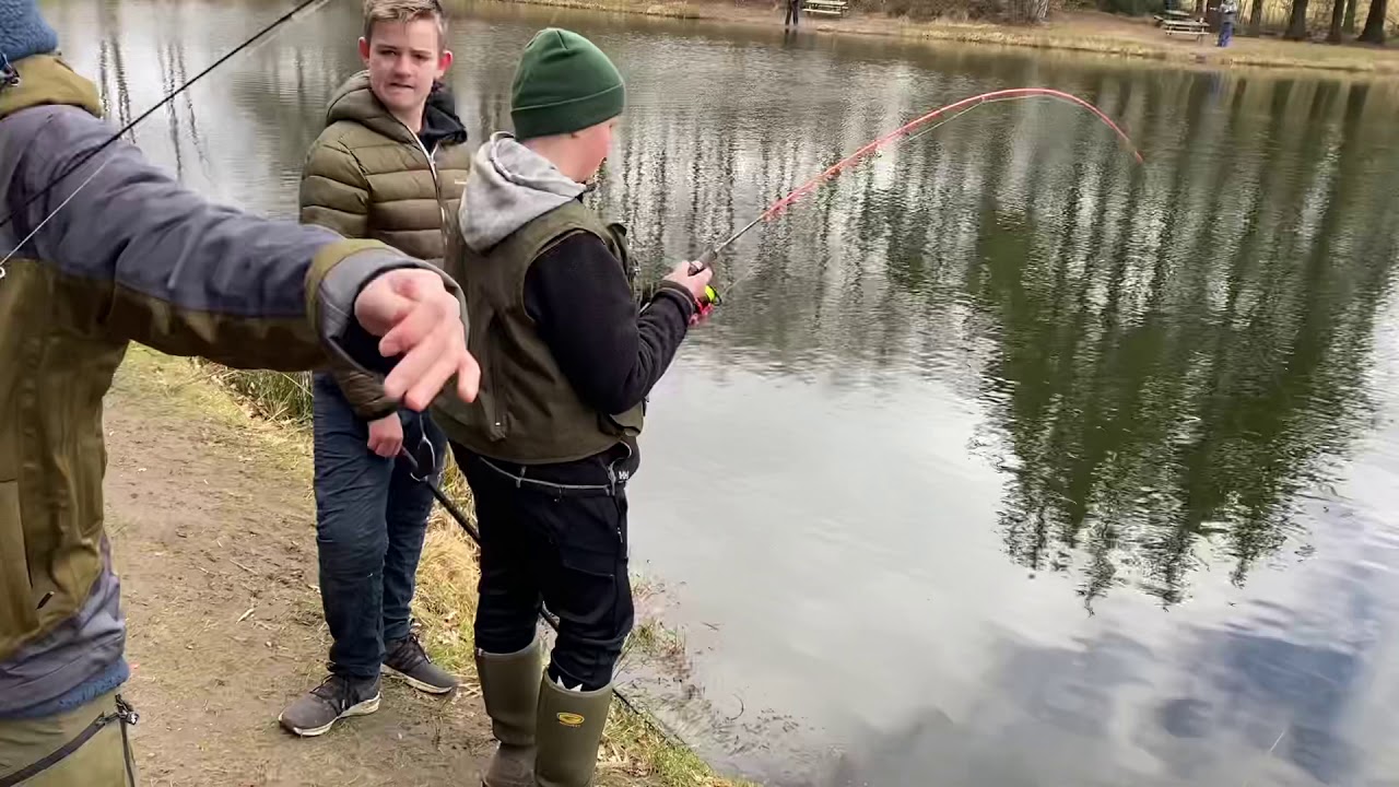 Junior fiskerne var forbi Sølvdal Put and Take i Lørdags