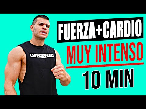 Rutina para TONIFICAR TODO el CUERPO y QUEMAR GRASA *10 MINUTOS* 🔥 CARDIO y FUERZA para PERDER PESO