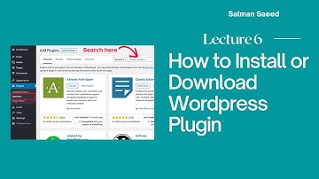How to install plugins in WordPress in Hindi or Urdu | WordPress for beginners 2021 | Class # 6