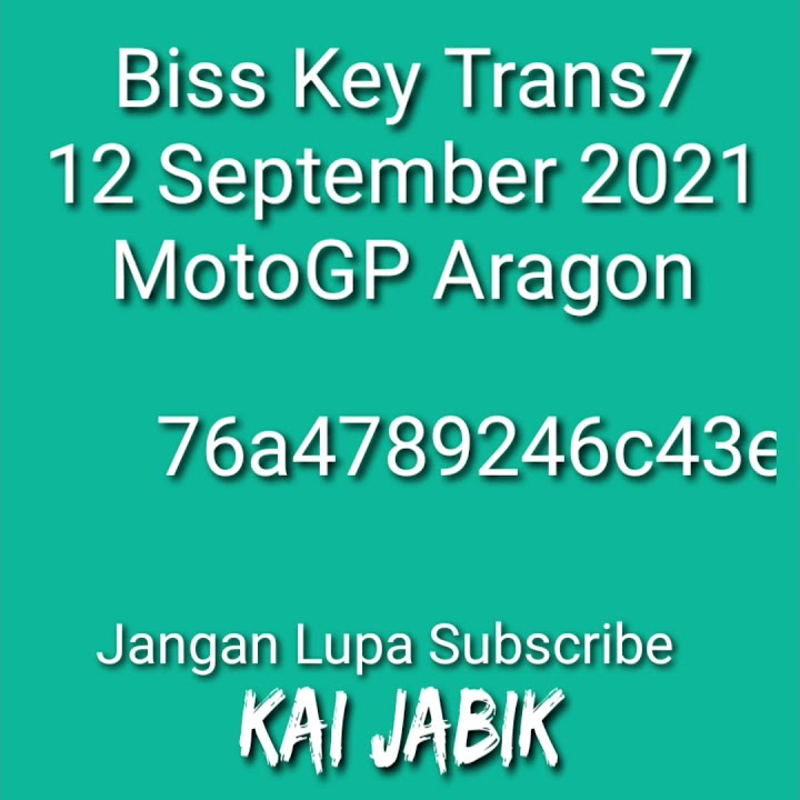 Biss Key Trans7 MotoGP Aragon 2021