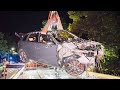23.05.2021 - Betrunkener fährt mit Audi S3 gegen Baum - Fahrzeug fängt Feuer