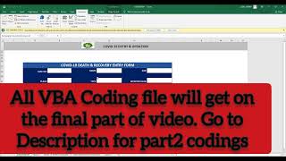 Covid-19 Software in Excel with VBA-PART2 screenshot 1