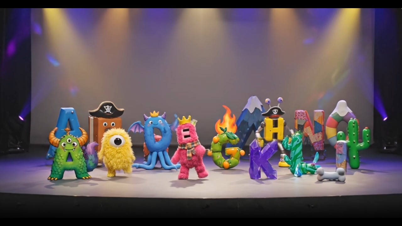 ABC Song for Kids | Dance Party Cute Alphabet Characters - YouTube