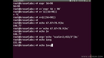 Linux command line calculator - bash calculator (bc)