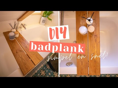DIY BADPLANK: Zo maak je zelf simpel een badplank van hout!