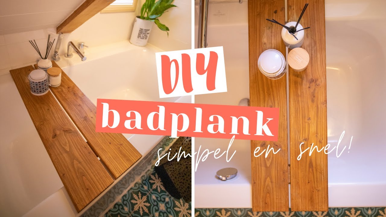 DIY BADPLANK: Zo maak je zelf simpel een badplank van hout!