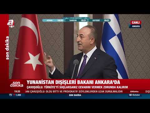 Dendias-Çavuşoğlu ortak basın toplantısında gerginlik yaşandı