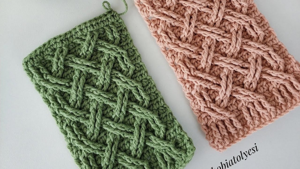 Hasır Görünümlü Tığ İşi Model