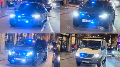 **COUNTER TERRORISM** FIVE Unmarked Police Vehicles respond out of base in CONVOY