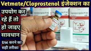 Vetmate/Cloprostenol Injection का उपयोग कर रहे हैं तो हो जाइए सावधान||उपयोग करने का सही तरीका