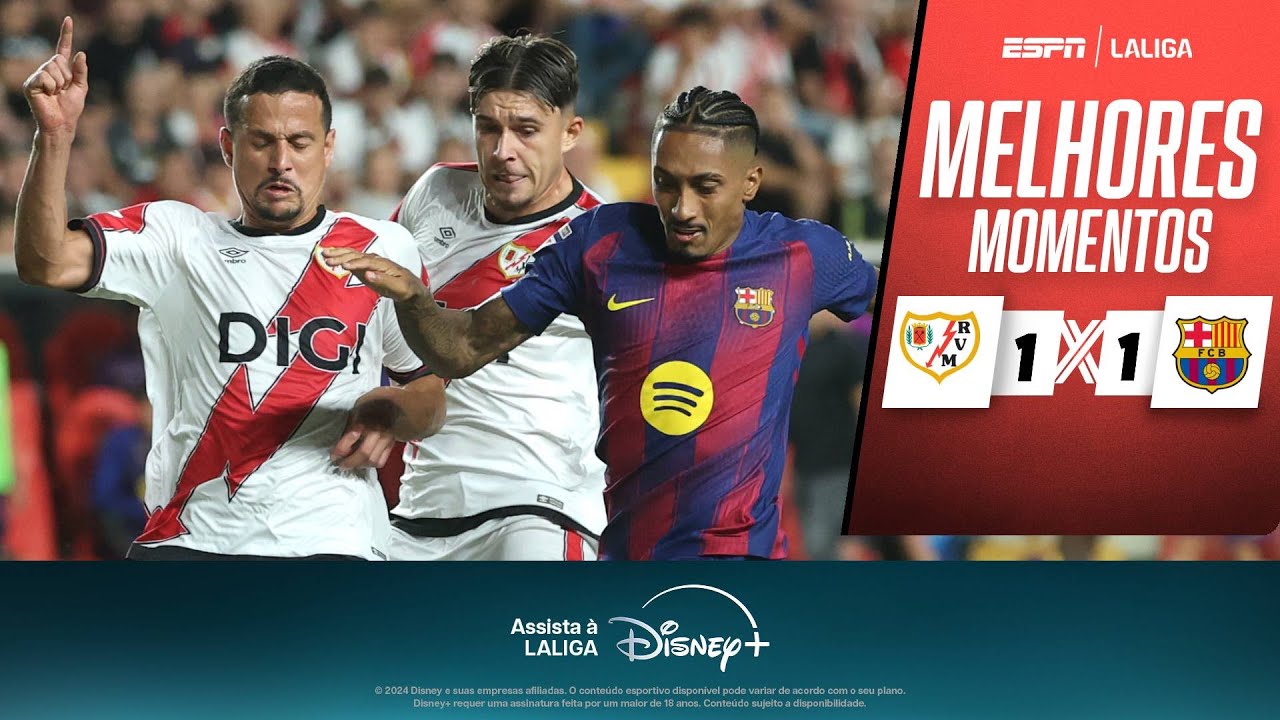 GOLEIRO brilha, BARCELONA 'VACILA' e EMPATA com o RAYO VALLECANO por LALIGA