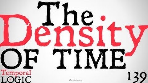 The Density of Time (Temporal Logic)