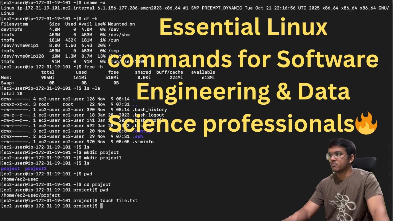 Hands-On Linux Essentials for Software Developers and Data Science professionals!!! 💻