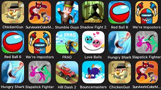 Stumble Guys, Red Ball 6, Love Balls, FRAG, Shadow Fight 2,Chicken Gun,Hungry Shark,Bouncemasters... screenshot 5