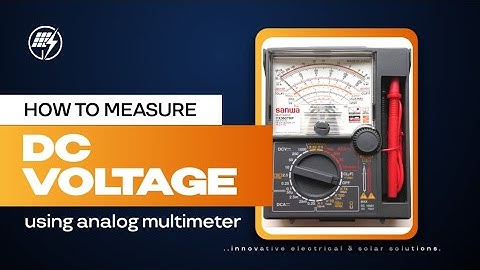 How to measure DC Voltage Using ANALOG Multimeter | Step by Step tutorial @AIPTECH