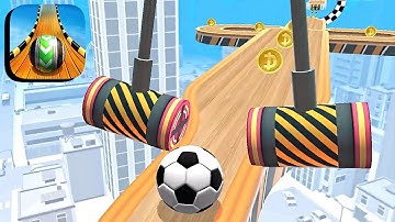 Sky Rolling Ball 3D ​- All Levels Gameplay Android,ios (Levels 57-58)