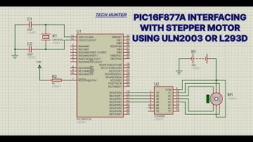Interface PIC16F877A with Stepper Moter using ULN2003 OR L293D