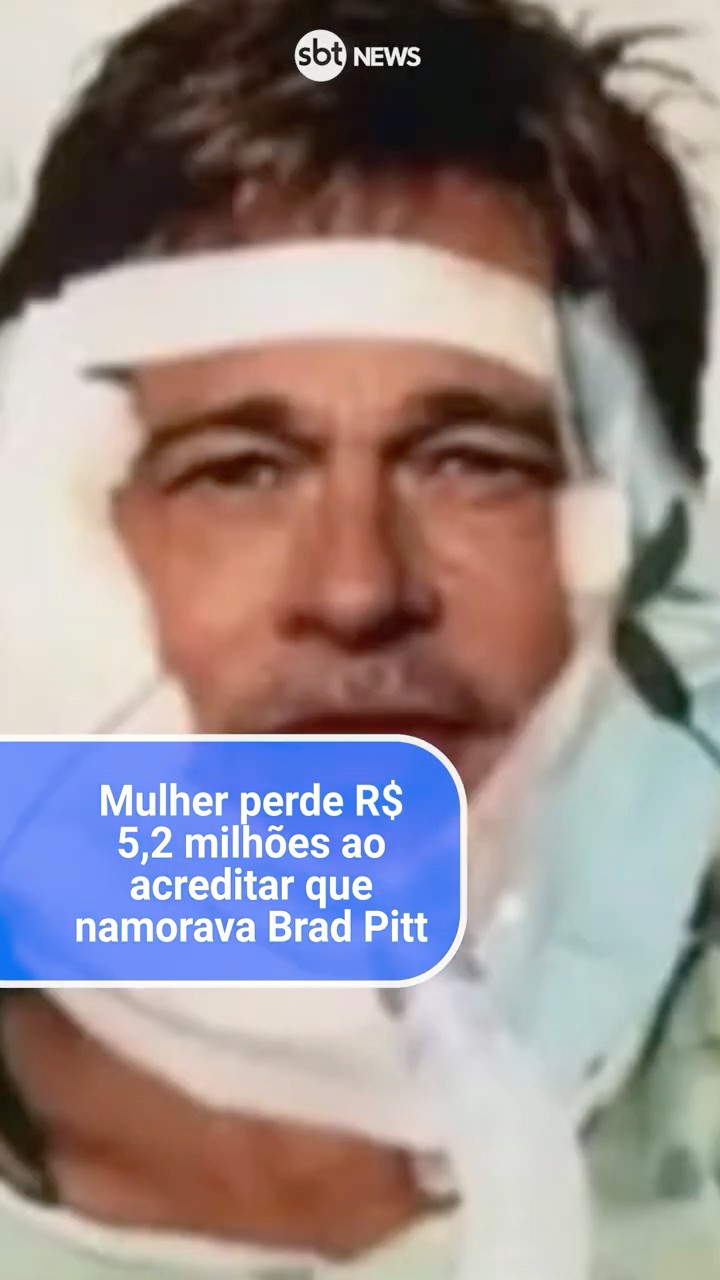Mulher perde R$ 5,2 milhões ao acreditar que estava namorando Brad Pitt