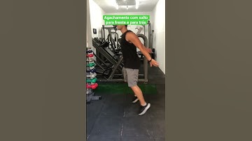 Agachamento com salto para frente e para trás - Prof. Matheus Gomes #shorts