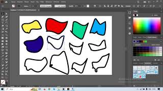 Adobe Illustrator Şekillerde Renk Değişimi Anlatımı